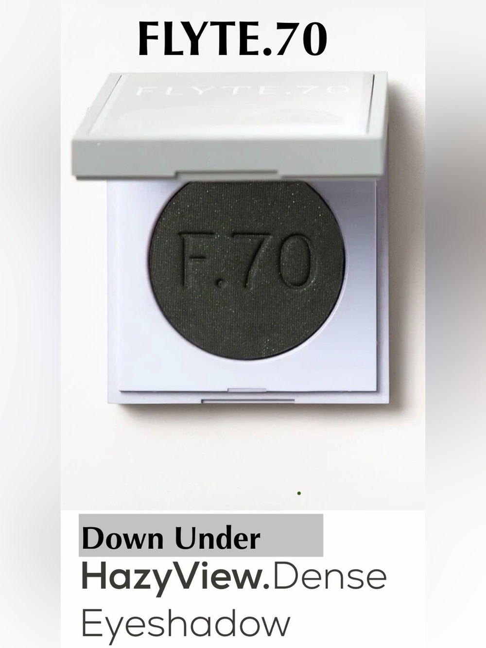 FLYTE.70 HazyView.Dense Eyeshadow 
Down Under - Evergreen-Aqua 1.7g NWT